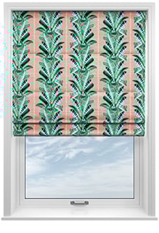 Miami, Green - Motorised Roman Blind